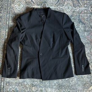 Ann Taylor one button minimal blazer